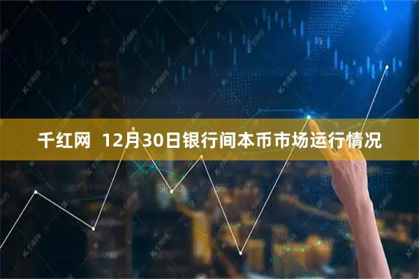 千红网  12月30日银行间本币市场运行情况