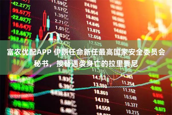 富农优配APP 伊朗任命新任最高国家安全委员会秘书，接替遇袭身亡的拉里贾尼