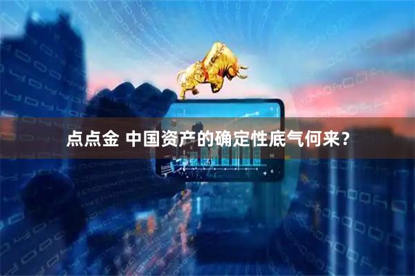 点点金 中国资产的确定性底气何来？