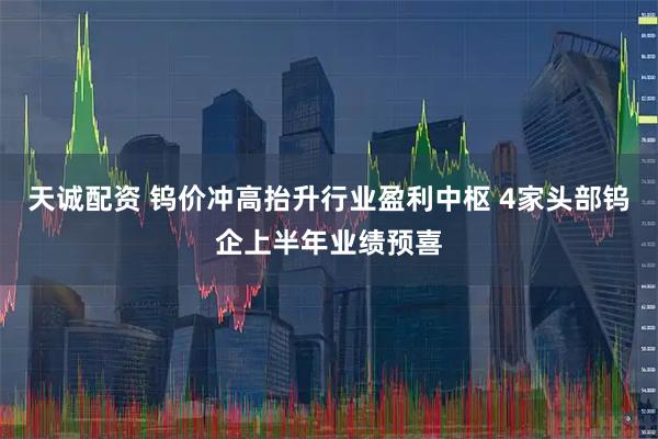 天诚配资 钨价冲高抬升行业盈利中枢 4家头部钨企上半年业绩预喜